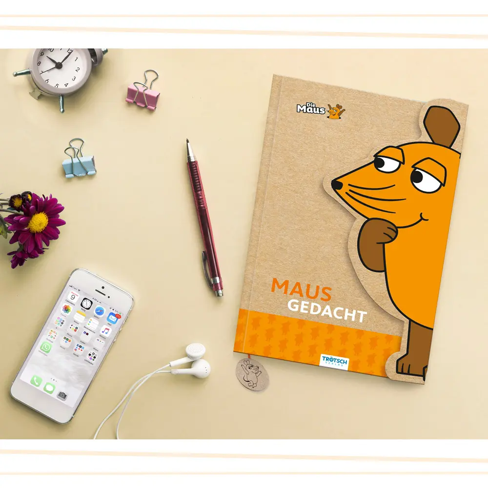 Bild: 9783988022967 | Trötsch Die Maus Notizbuch mit Klappe Maus | Co.KG | Buch | 128 S.
