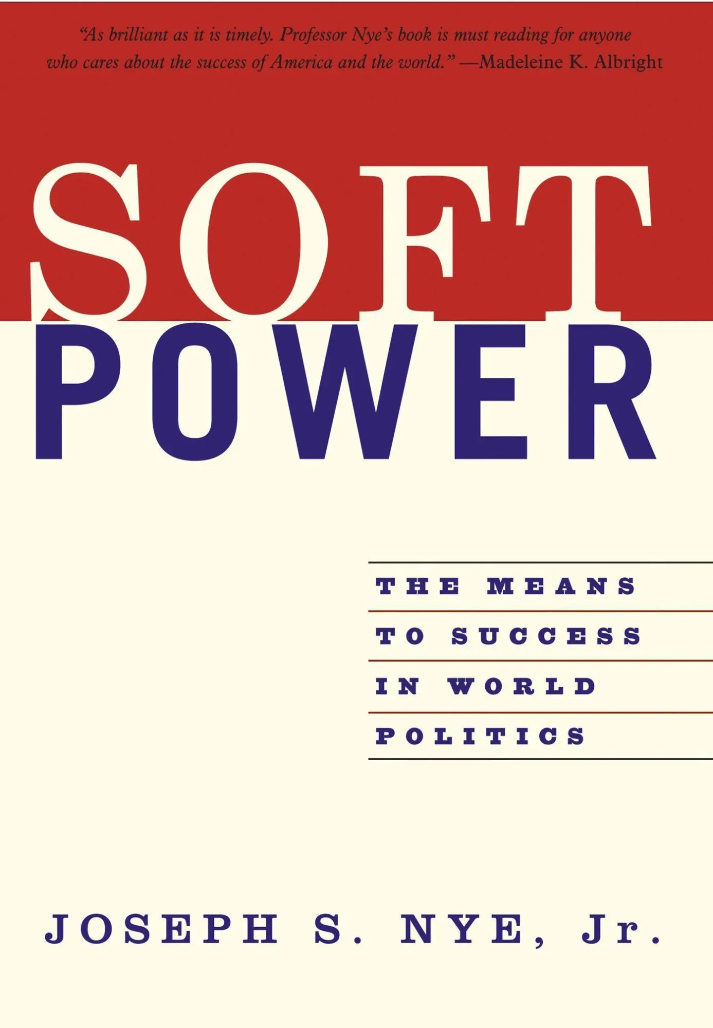 Cover: 9781586483067 | Soft Power | The Means to Success in World Politics | Joseph S Nye