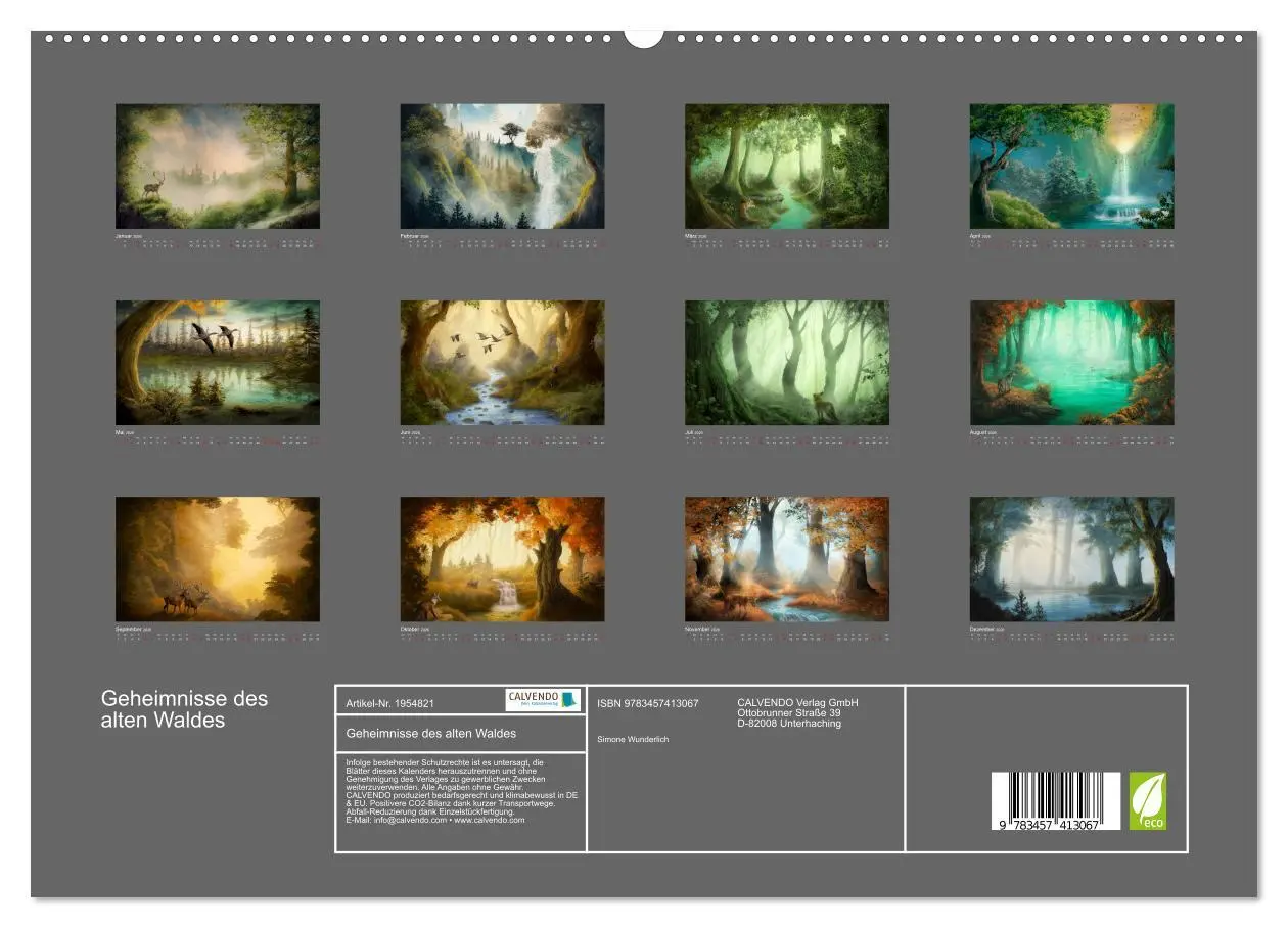 Bild: 9783457413067 | Geheimnisse des alten Waldes (hochwertiger Premium Wandkalender...
