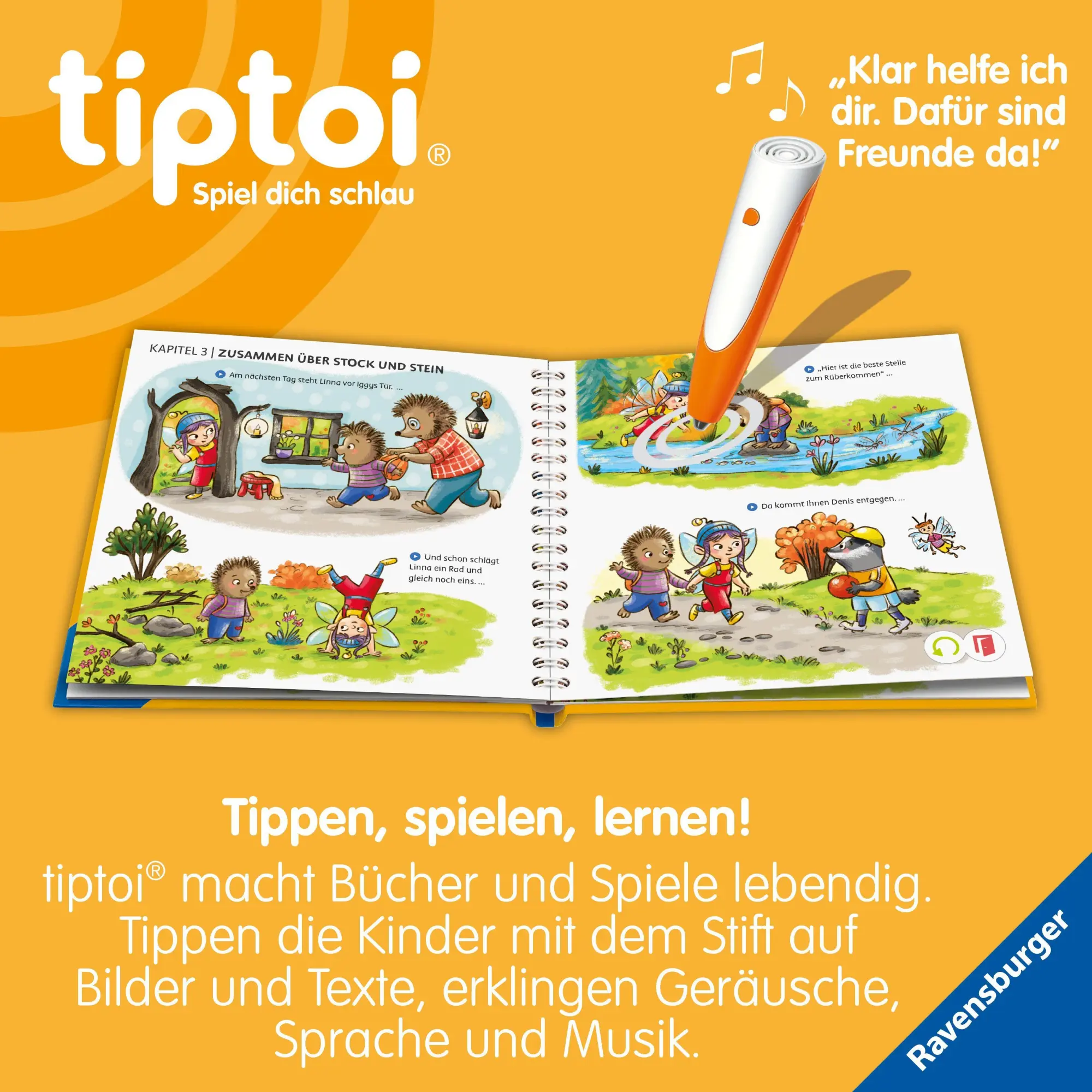 Bild: 9783473493067 | tiptoi® Bildergeschichten über den Umgang mit Gefühlen - Iggy Igel...