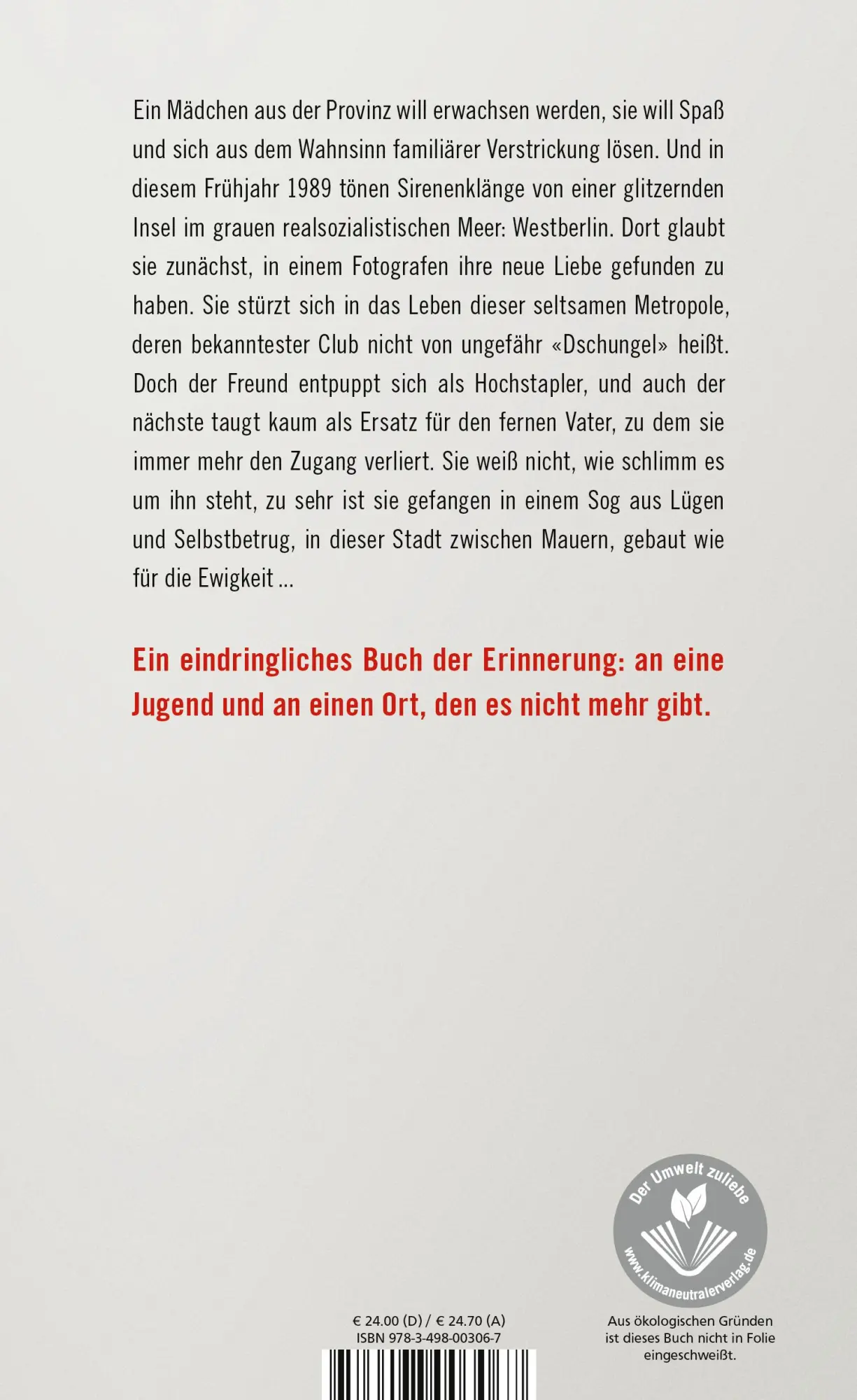 Rückseite: 9783498003067 | Transitmaus | Roman "ein vorzügliches Buch" Martin Mosebach | Buch