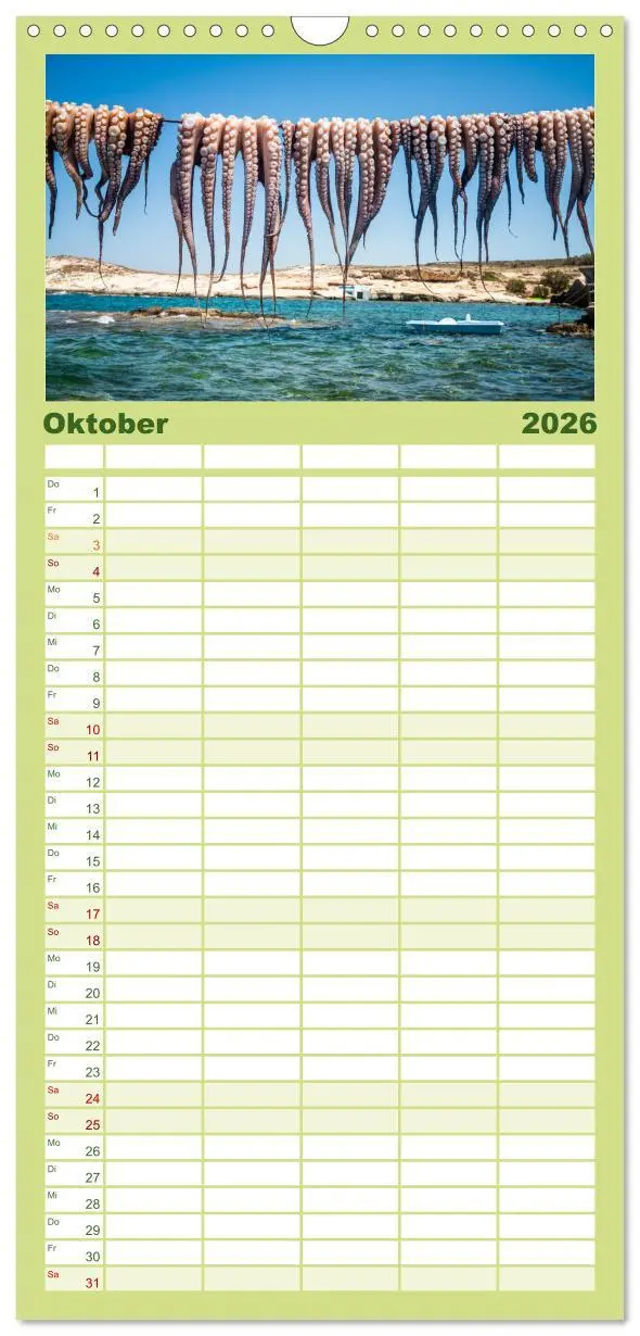 Bild: 9783516503067 | Familienplaner 2026 - Griechische Inseln - Ein Jahr im Mittelmeer...