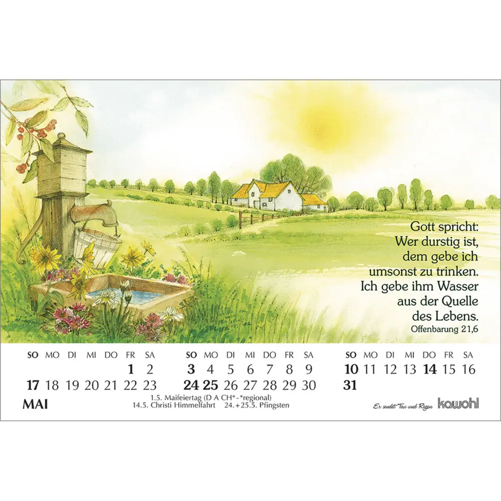 Bild: 9783754893067 | Er sendet Tau und Regen 2026 | Michal Podolsky | Kalender | 14 S.