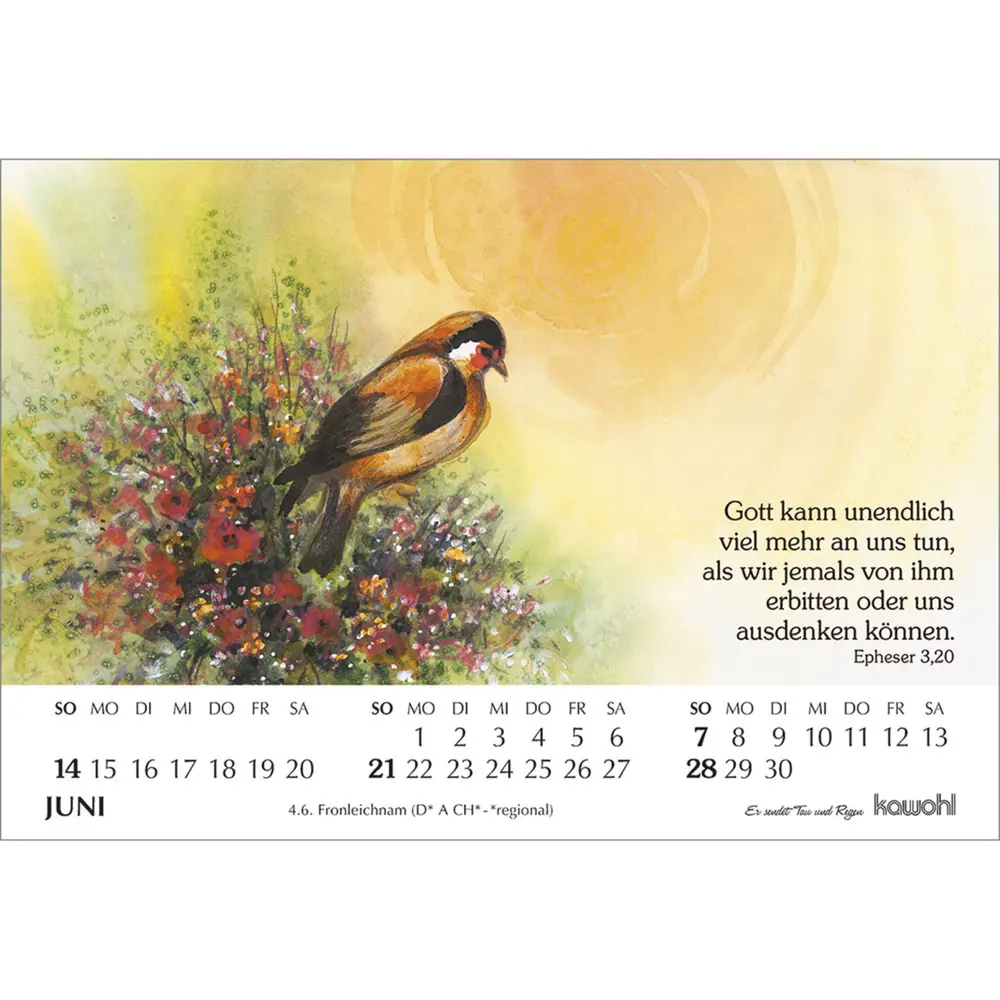 Bild: 9783754893067 | Er sendet Tau und Regen 2026 | Michal Podolsky | Kalender | 14 S.