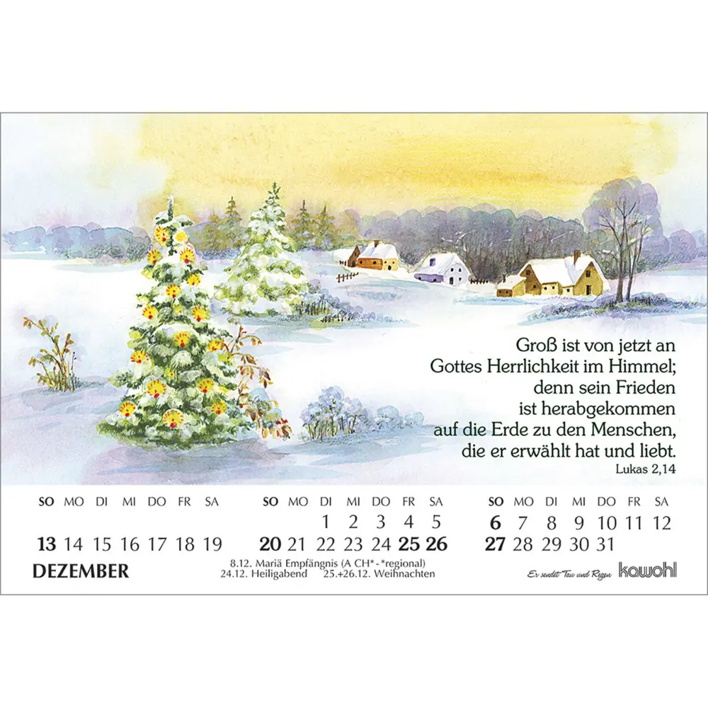 Bild: 9783754893067 | Er sendet Tau und Regen 2026 | Michal Podolsky | Kalender | 14 S.