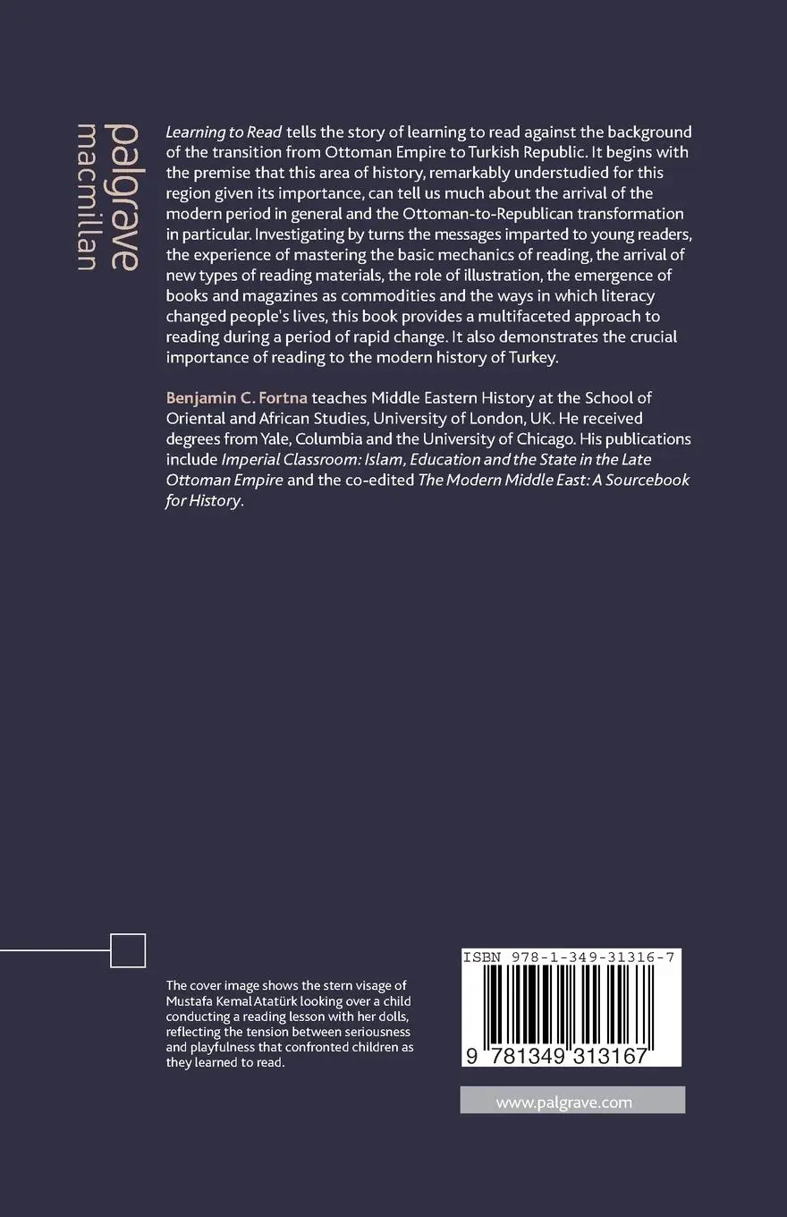 Rückseite: 9781349313167 | Learning to Read in the Late Ottoman Empire and the Early Turkish...