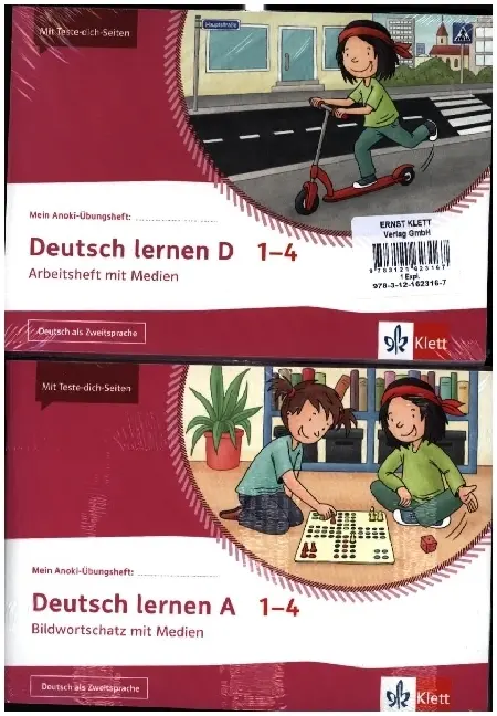 Cover: 9783121623167 | Deutsch lernen A-D 1-4. 4 Übungshefte mit Medien im Paket: DaZ A -...