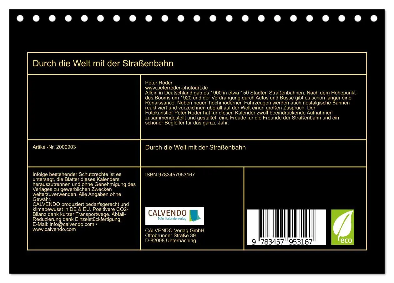 Bild: 9783457953167 | Durch die Welt mit der Straßenbahn (Tischkalender 2026 DIN A5...