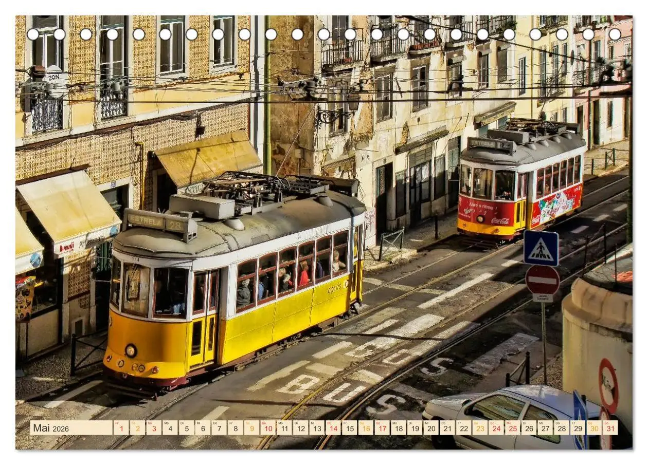 Bild: 9783457953167 | Durch die Welt mit der Straßenbahn (Tischkalender 2026 DIN A5...