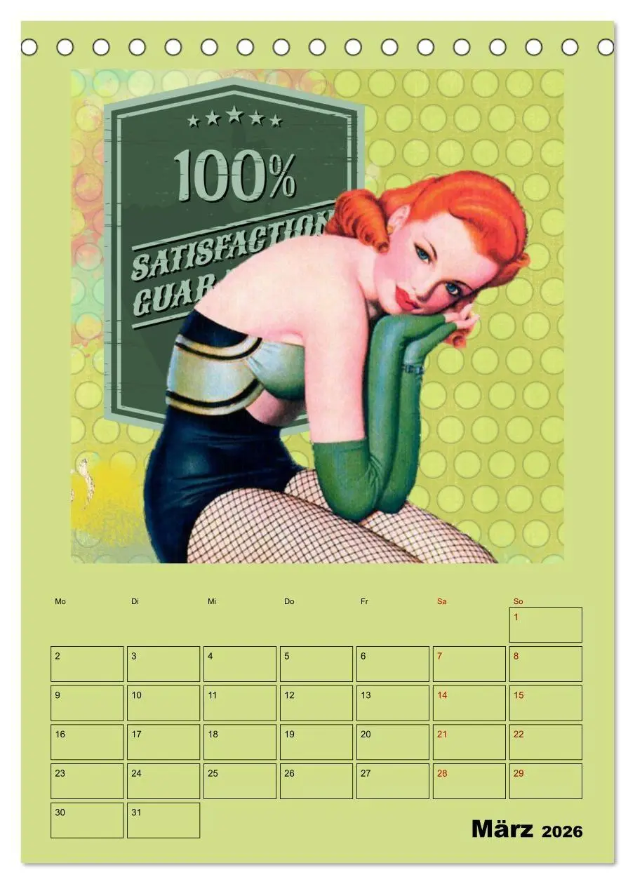 Bild: 9783516353167 | Retro Kult Pin-up-Girls (Tischkalender 2026 DIN A5 hoch), CALVENDO...