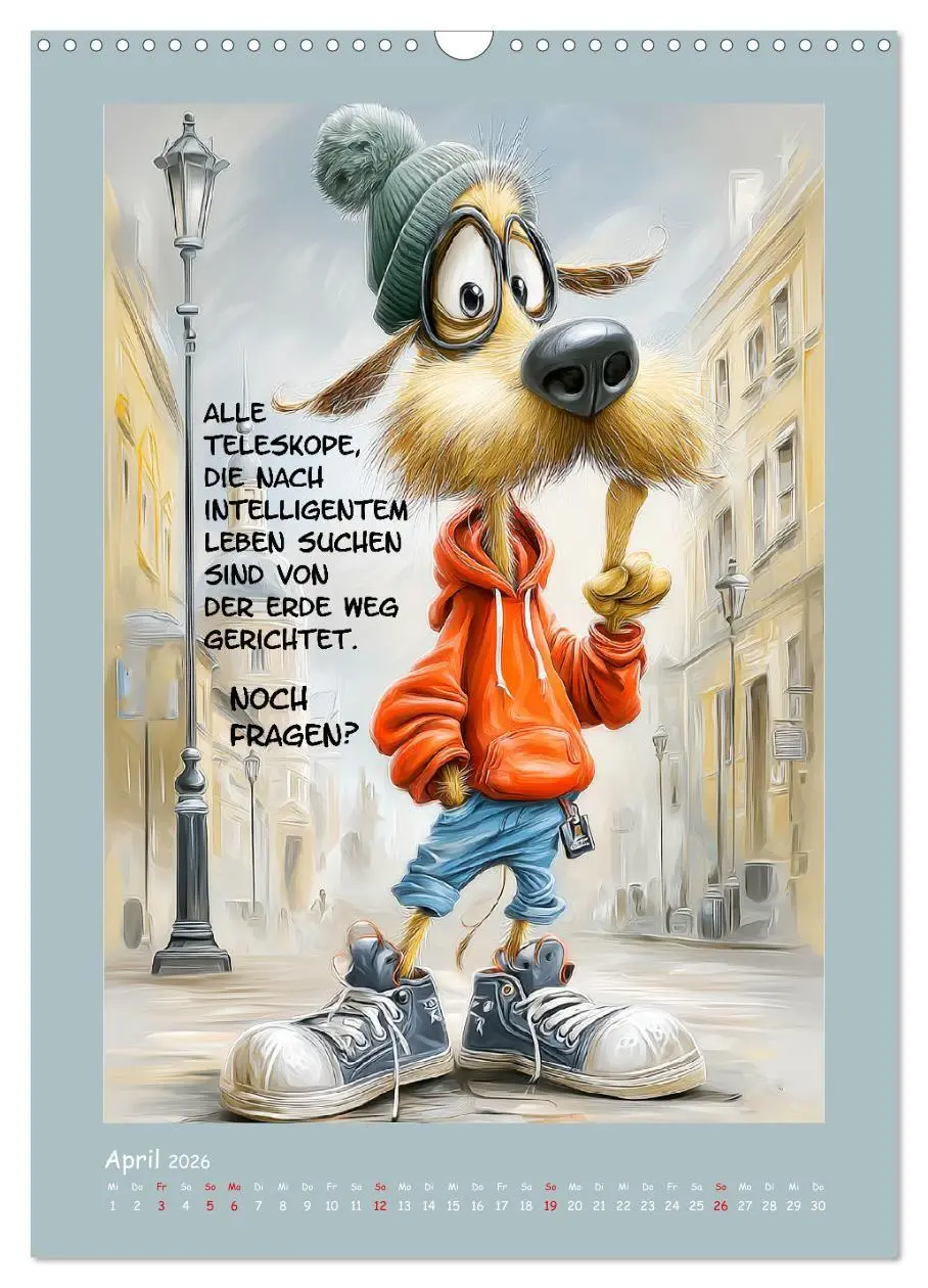 Bild: 9783516733167 | Hundstage. Bissiger Humor vom Feinsten (Wandkalender 2026 DIN A3...