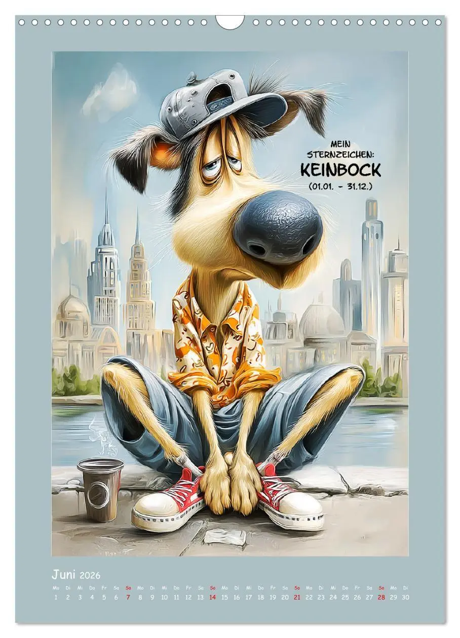 Bild: 9783516733167 | Hundstage. Bissiger Humor vom Feinsten (Wandkalender 2026 DIN A3...
