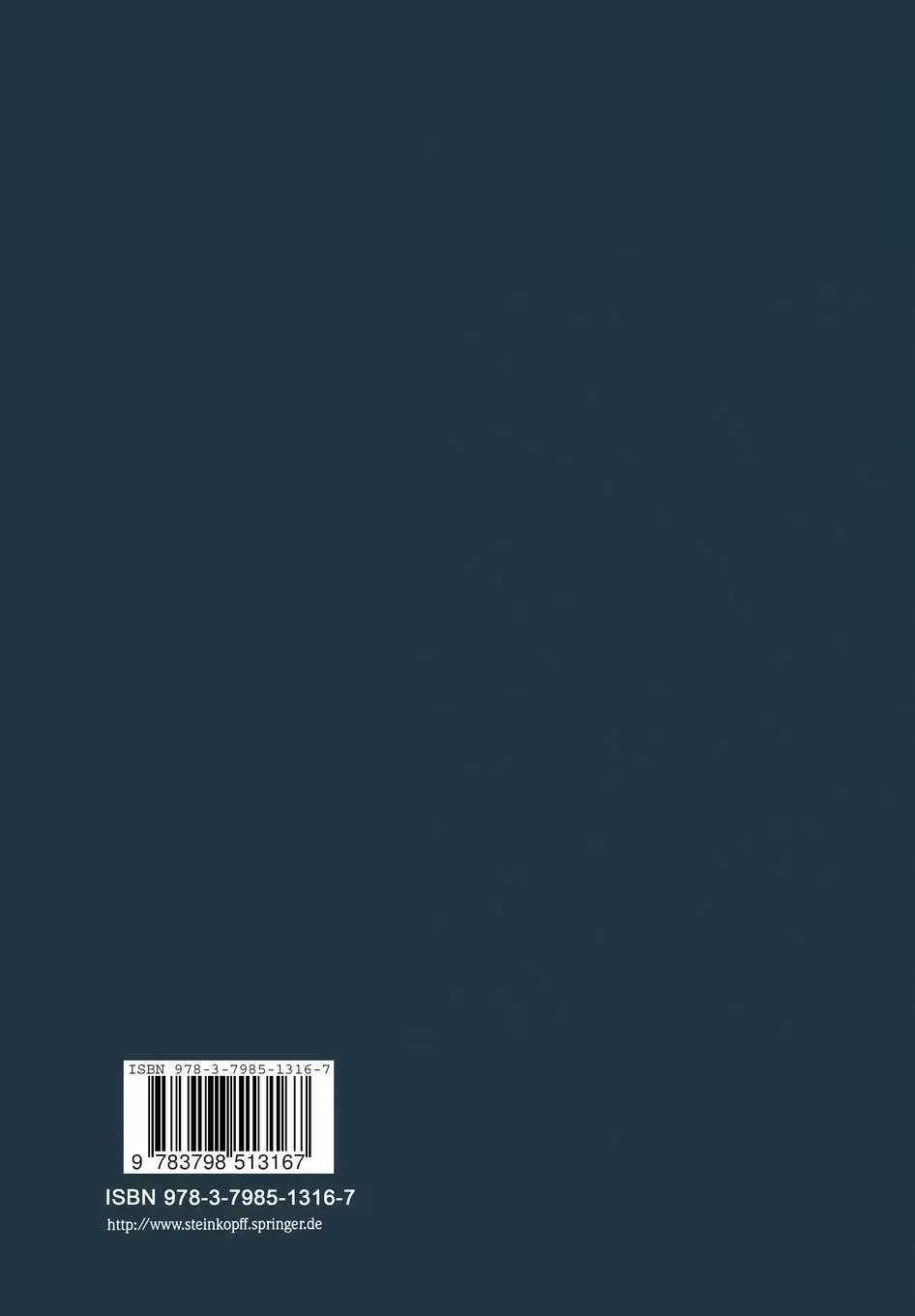 Rückseite: 9783798513167 | Pentaerithrityltetranitrat | G. Kojda | Taschenbuch | viii | Deutsch