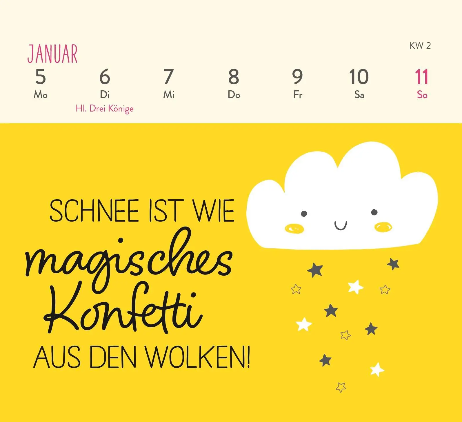Bild: 4036442013267 | Mini-Wochenkalender 2026: Ein kleines Lächeln für jeden Tag | Kalender