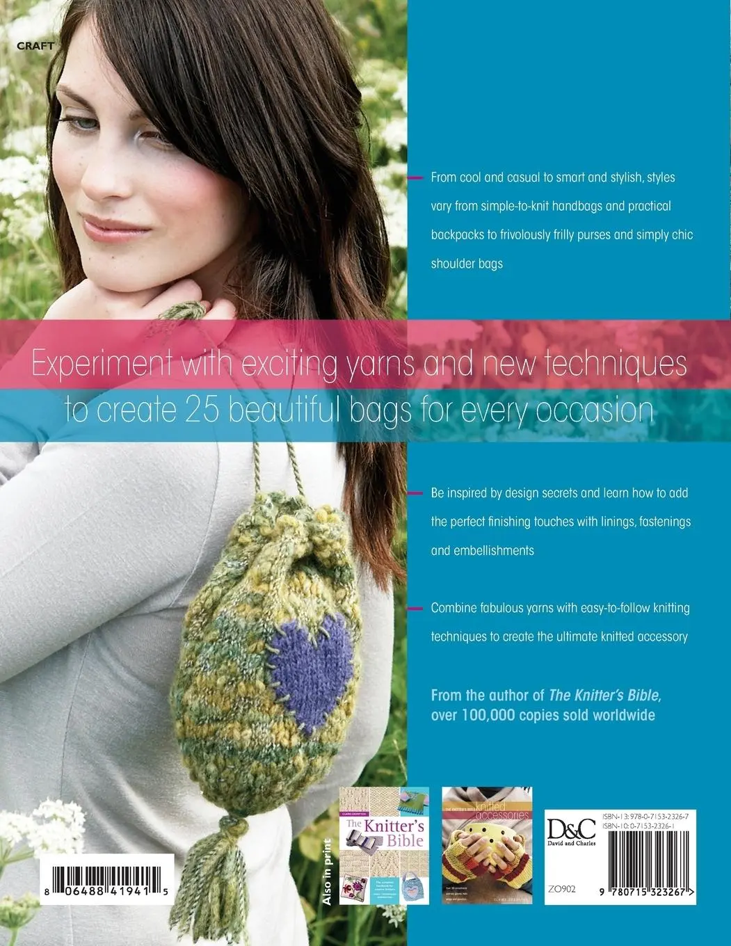 Rückseite: 9780715323267 | The Knitter's Bible - Knitted Bags | Claire Crompton | Taschenbuch