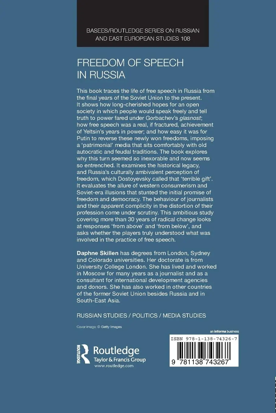 Rückseite: 9781138743267 | Freedom of Speech in Russia | Daphne Skillen | Taschenbuch | Englisch