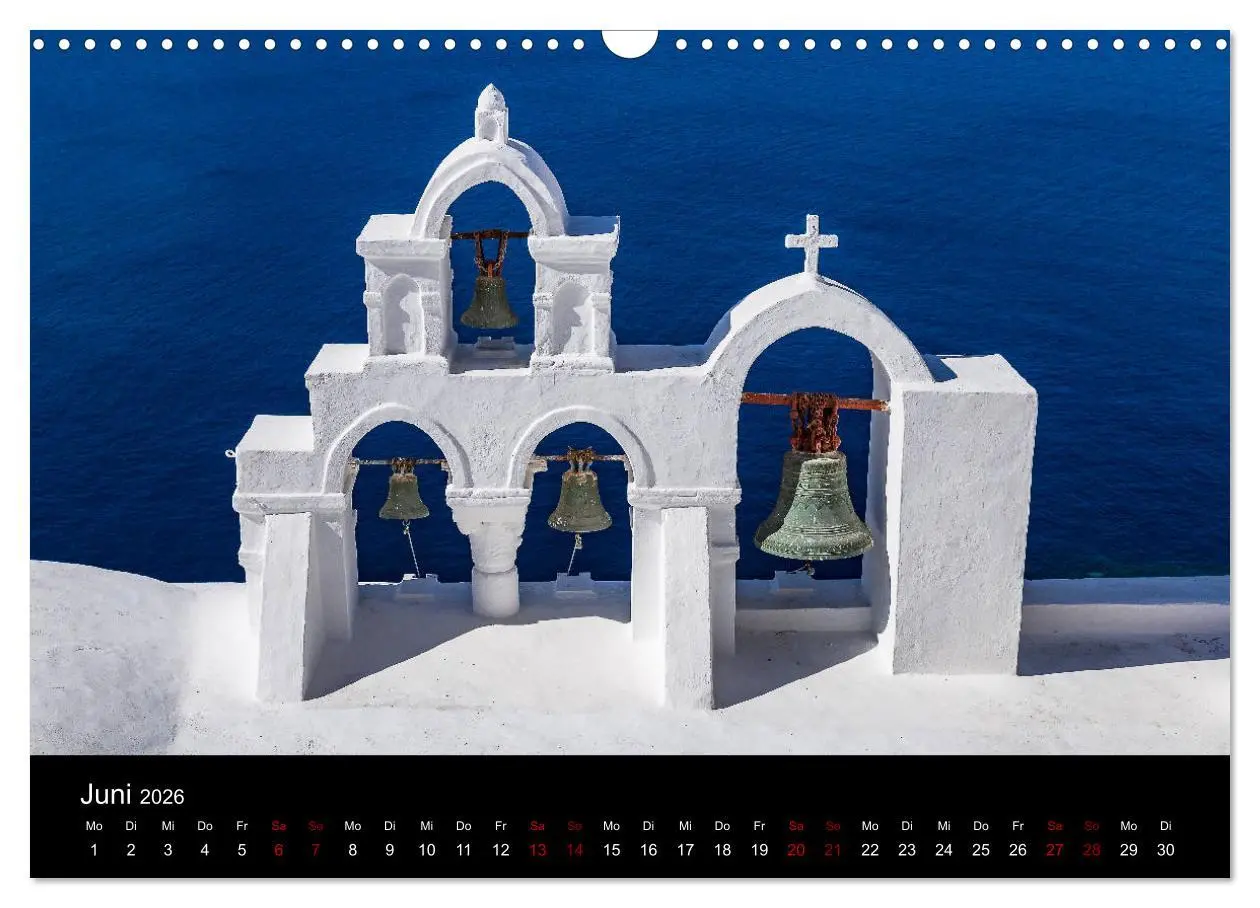 Bild: 9783457873267 | Santorini - Königin der Kykladen (Wandkalender 2026 DIN A3 quer),...
