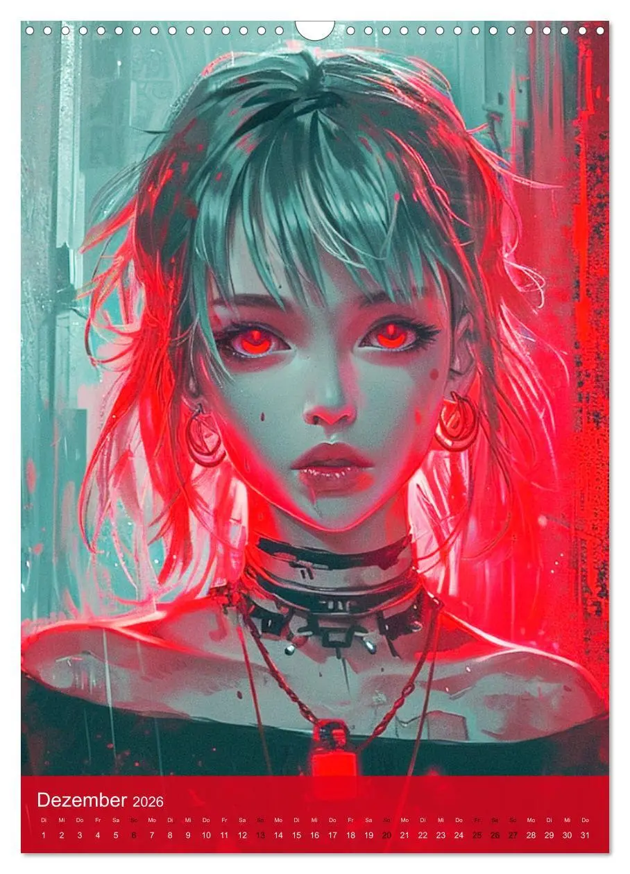 Bild: 9783516273267 | Manga-Comics. Cyberpunk Anime. Science Fiction Girls (Wandkalender...