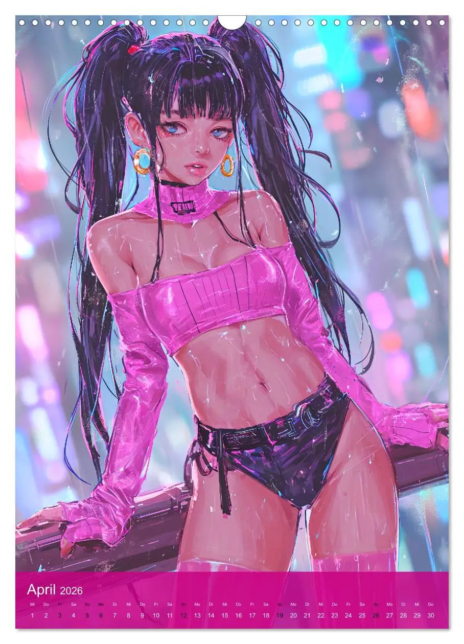Bild: 9783516273267 | Manga-Comics. Cyberpunk Anime. Science Fiction Girls (Wandkalender...