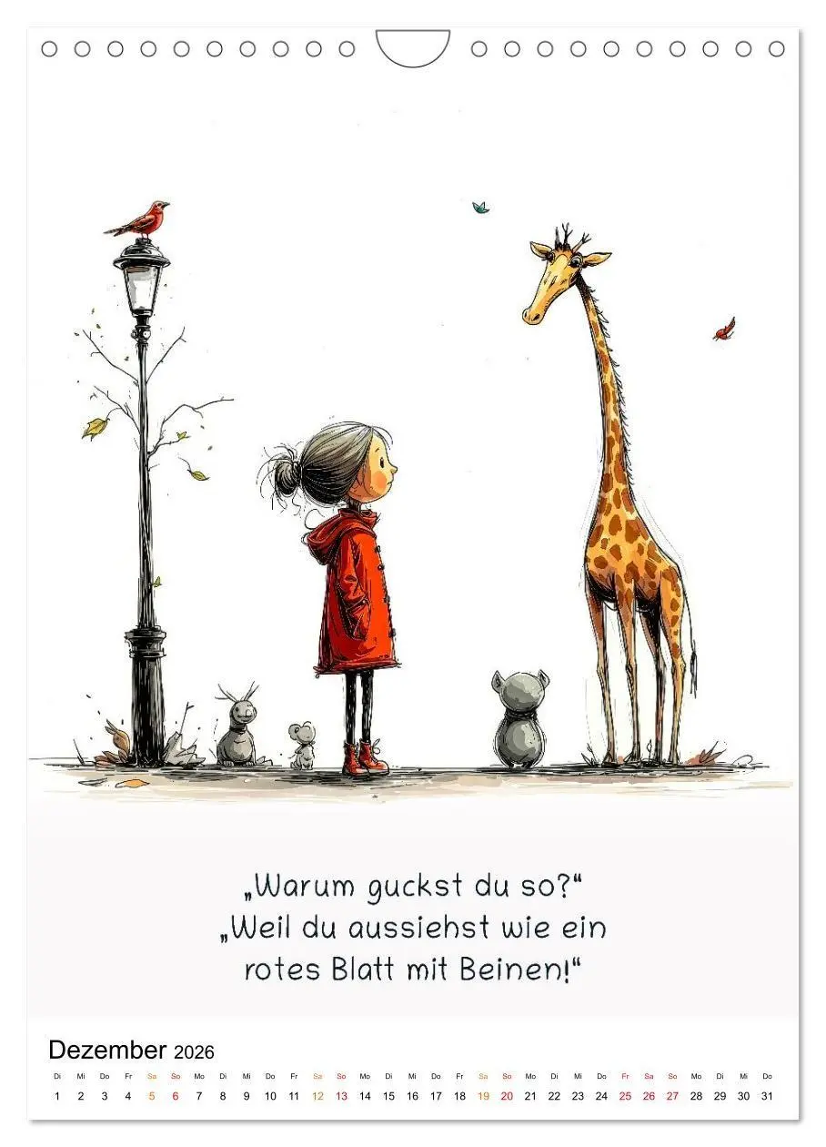 Bild: 9783516723267 | Tierische. Witzig. Wahr. (Wandkalender 2026 DIN A4 hoch), CALVENDO...