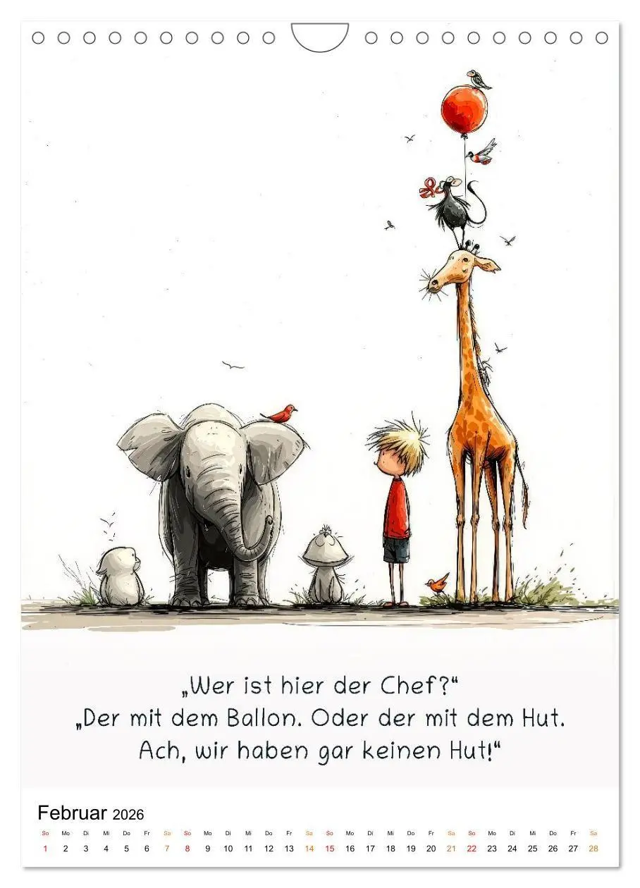 Bild: 9783516723267 | Tierische. Witzig. Wahr. (Wandkalender 2026 DIN A4 hoch), CALVENDO...
