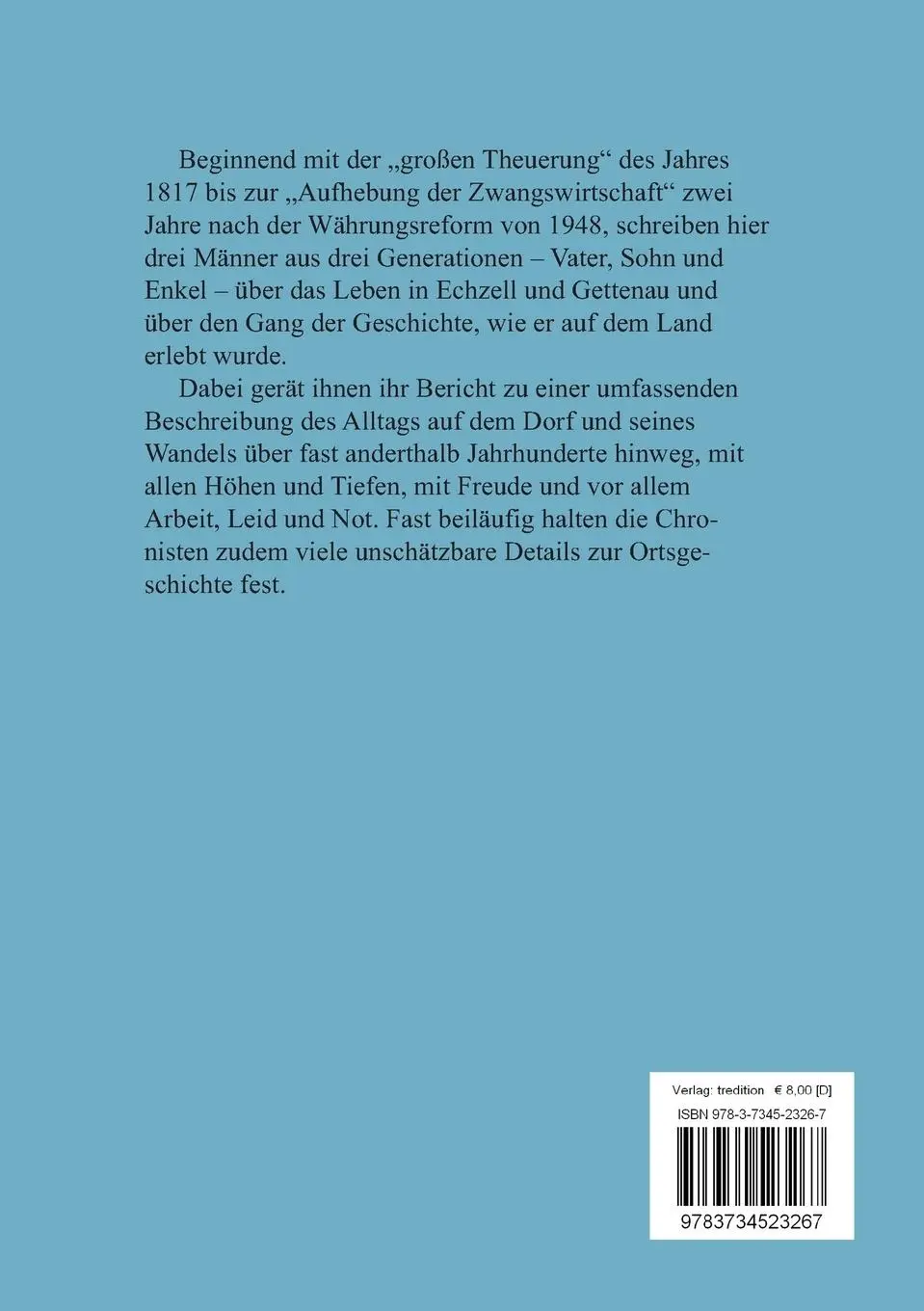 Rückseite: 9783734523267 | Die Chronik der Familie Stoll zu Echzell und Gettenau | al. | Buch