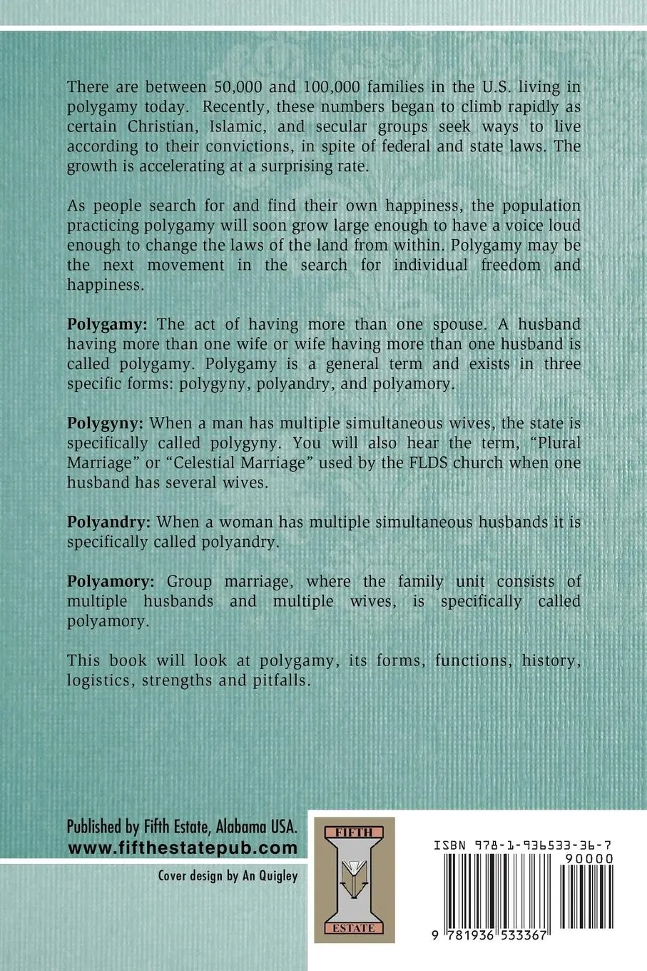 Rückseite: 9781936533367 | Polygamy | Polygyny, Polyandry, and Polyamory | Young Daniel (u. a.)