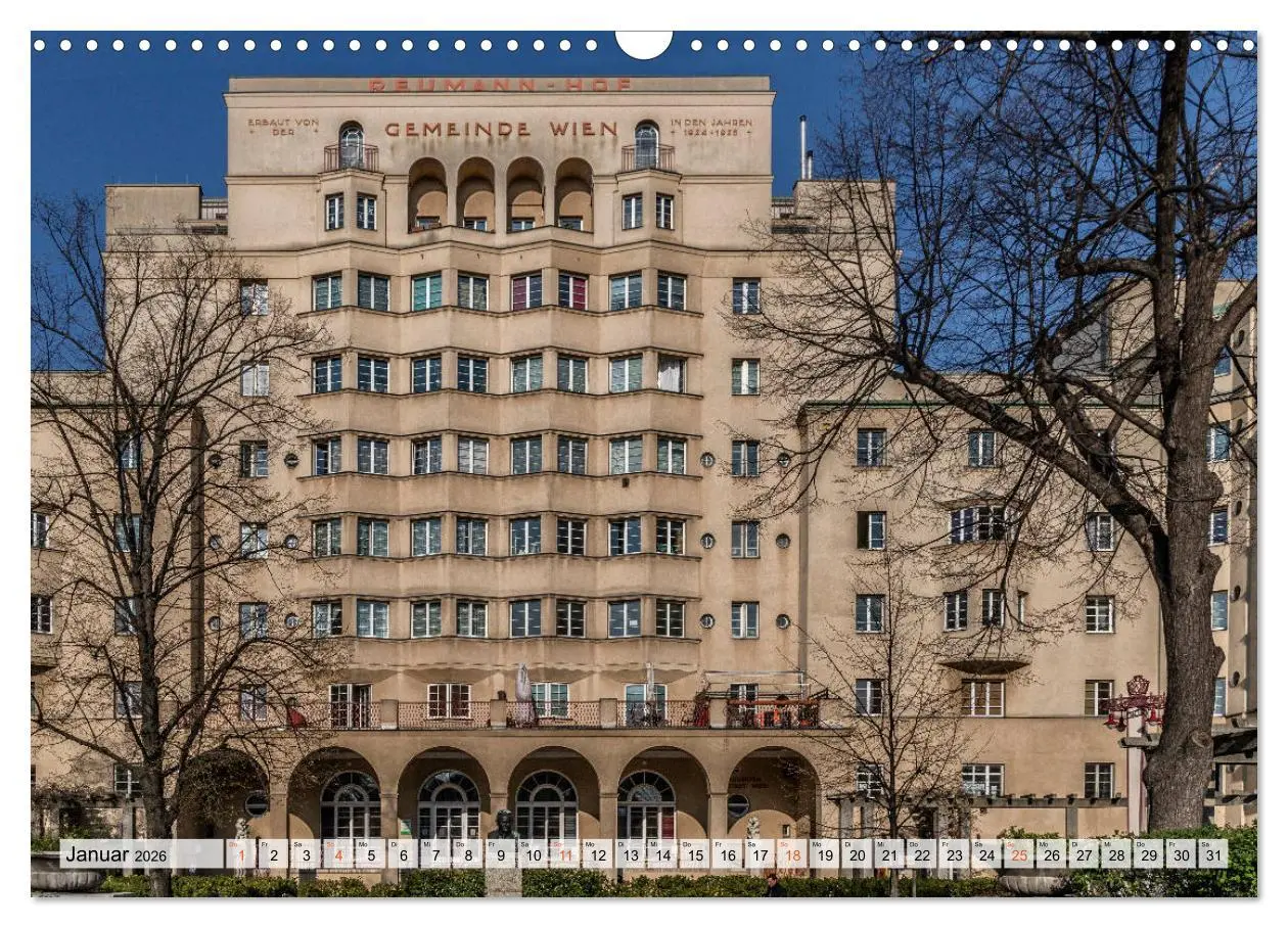 Bild: 9783457793367 | Baukunst des Roten Wien (Wandkalender 2026 DIN A3 quer), CALVENDO...