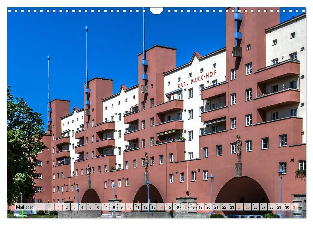 Bild: 9783457793367 | Baukunst des Roten Wien (Wandkalender 2026 DIN A3 quer), CALVENDO...
