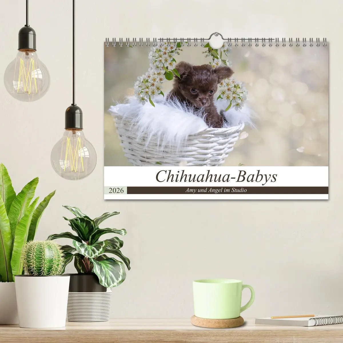 Bild: 9783457933367 | Chihuahua-Babys - Amy und Angel im Studio (Wandkalender 2026 DIN A4...