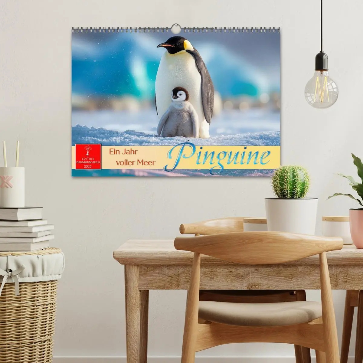 Bild: 9783516643367 | Pinguine - ein Jahr voller Meer (Wandkalender 2026 DIN A3 quer),...