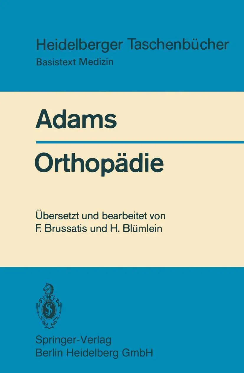 Orthopädie: Eine Einführung für Studierende der Medizin (Heidelberger Taschenbücher) (German Edition)