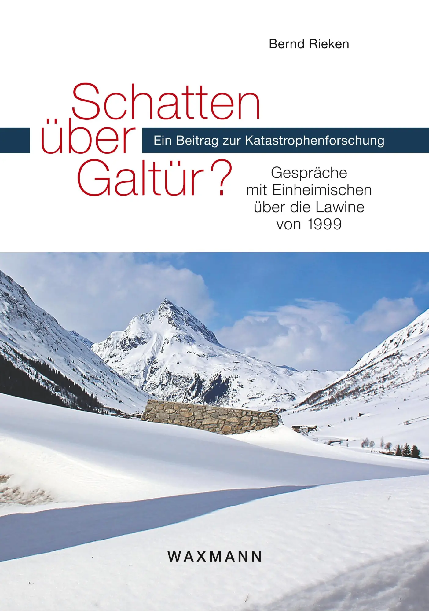 Cover: 9783830923367 | Schatten über Galtür? | Bernd Rieken | Taschenbuch | Deutsch | 2019