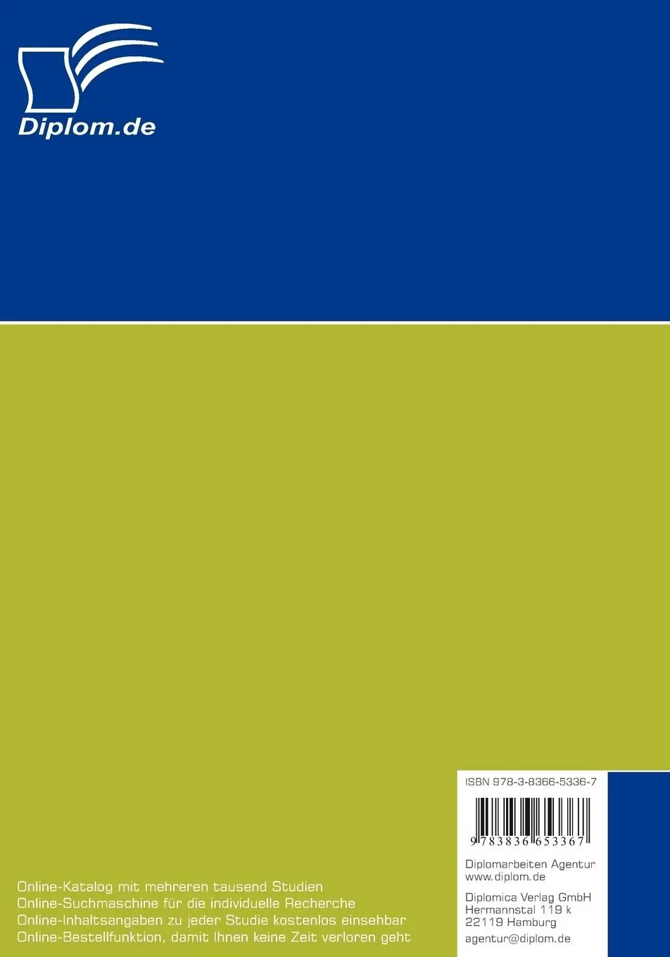 Rückseite: 9783836653367 | Vorsteueraufteilung bei Kreditinstituten | Frank Achten | Taschenbuch
