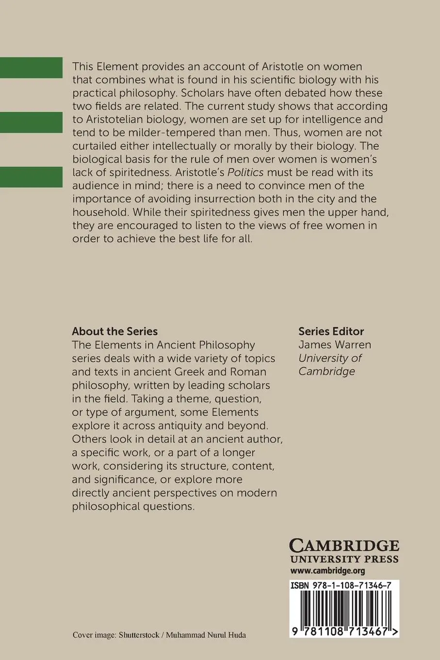 Rückseite: 9781108713467 | Aristotle on Women | Sophia M. Connell | Taschenbuch | Englisch | 2021