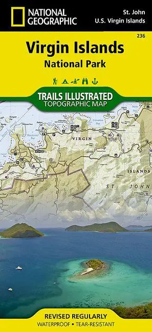 Cover: 9781566953467 | National Geographic Trails Illustrated Map Virgin Islands National...