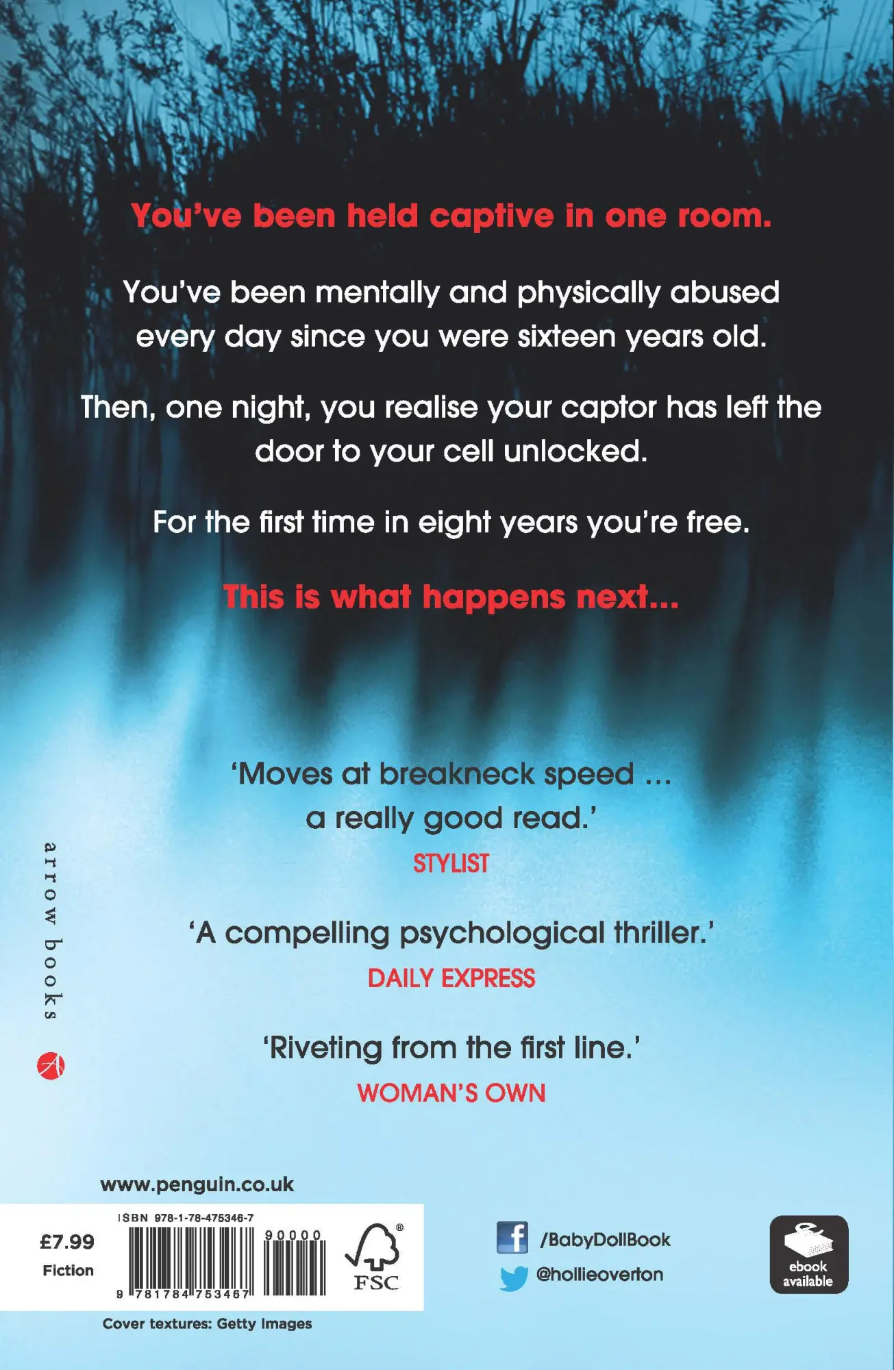 Rückseite: 9781784753467 | Baby Doll | Hollie Overton | Taschenbuch | Englisch | 2016 | Arrow