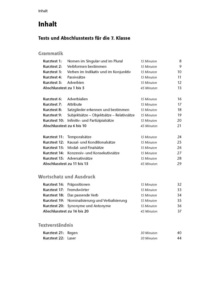 Bild: 9783129303467 | Fit in Test und Klassenarbeit - Deutsch 7./8. Klasse Gymnasium | Süß