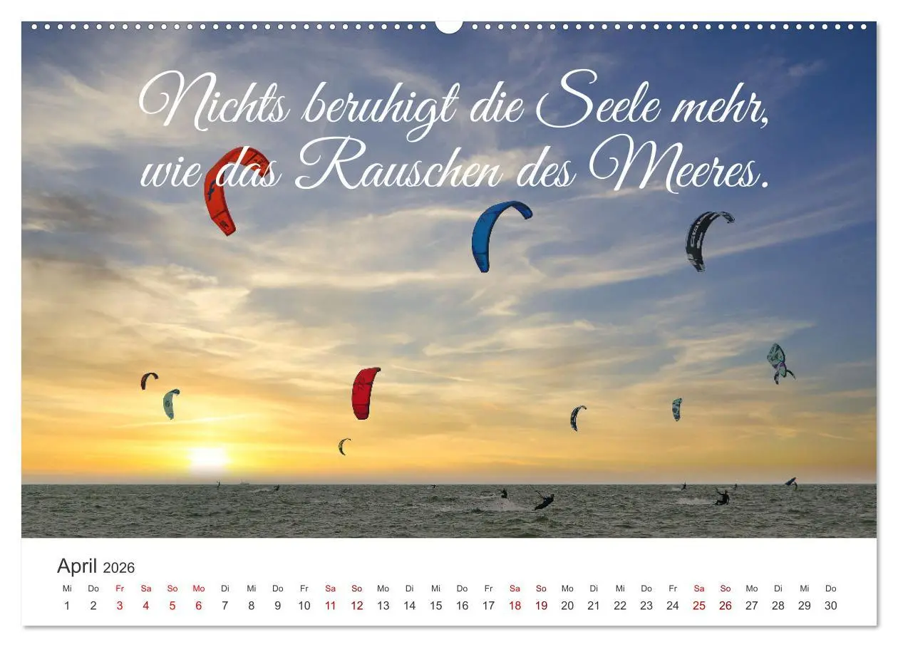 Bild: 9783457543467 | Lass uns ans Meer fahren (Wandkalender 2026 DIN A2 quer), CALVENDO...