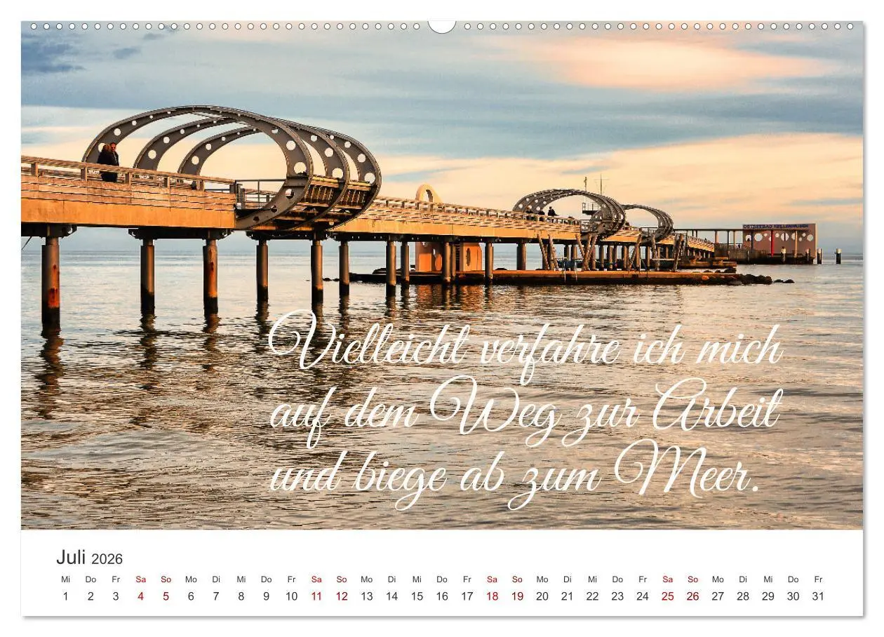 Bild: 9783457543467 | Lass uns ans Meer fahren (Wandkalender 2026 DIN A2 quer), CALVENDO...