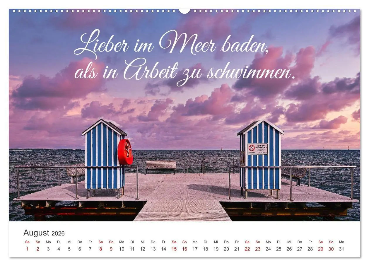Bild: 9783457543467 | Lass uns ans Meer fahren (Wandkalender 2026 DIN A2 quer), CALVENDO...
