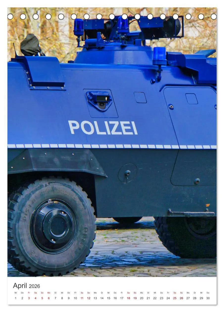 Bild: 9783516323467 | Tag der Polizei (Tischkalender 2026 DIN A5 hoch), CALVENDO...