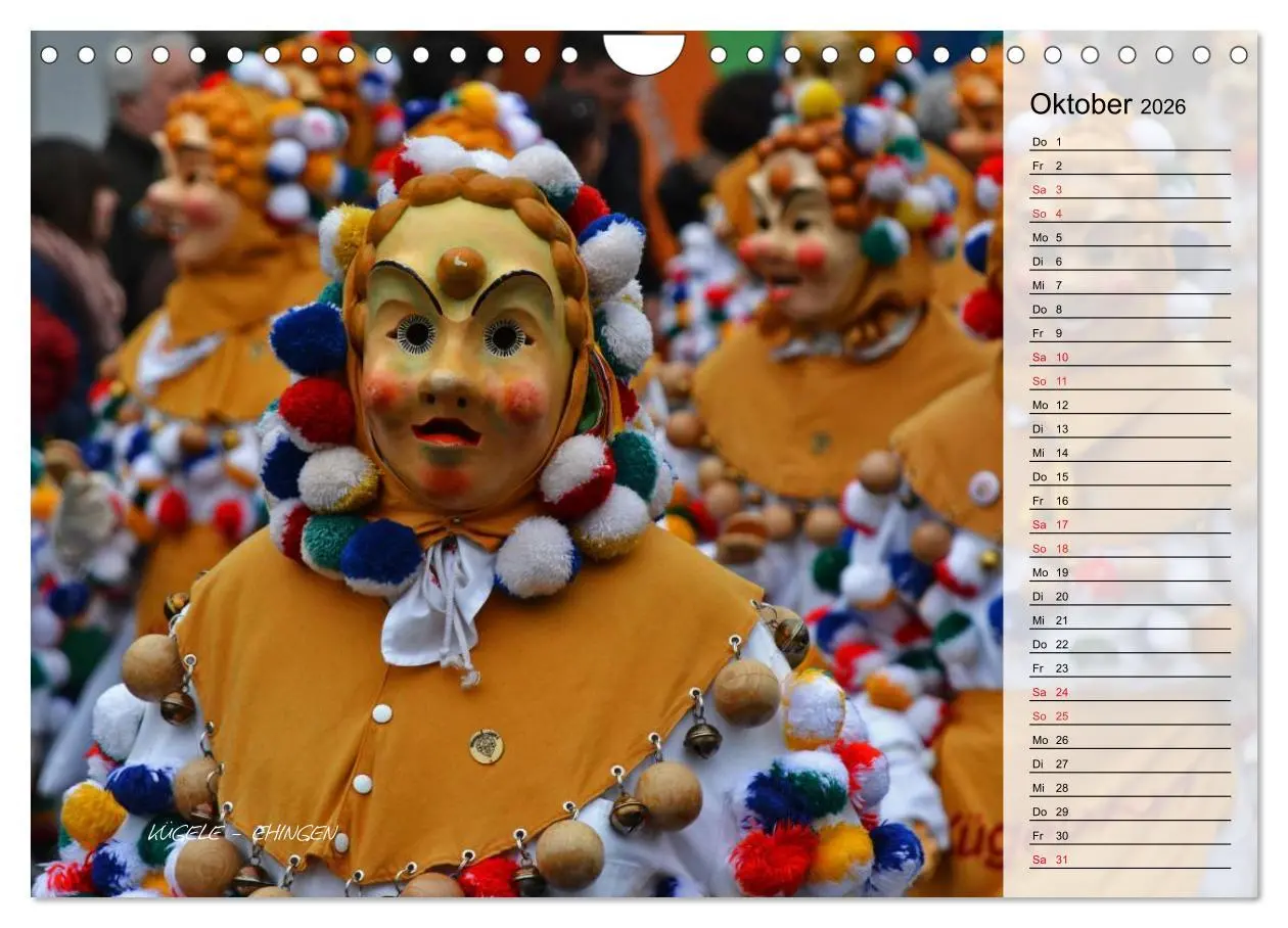 Bild: 9783516003567 | Schwäbisch alemannische Fasnet (Wandkalender 2026 DIN A4 quer),...