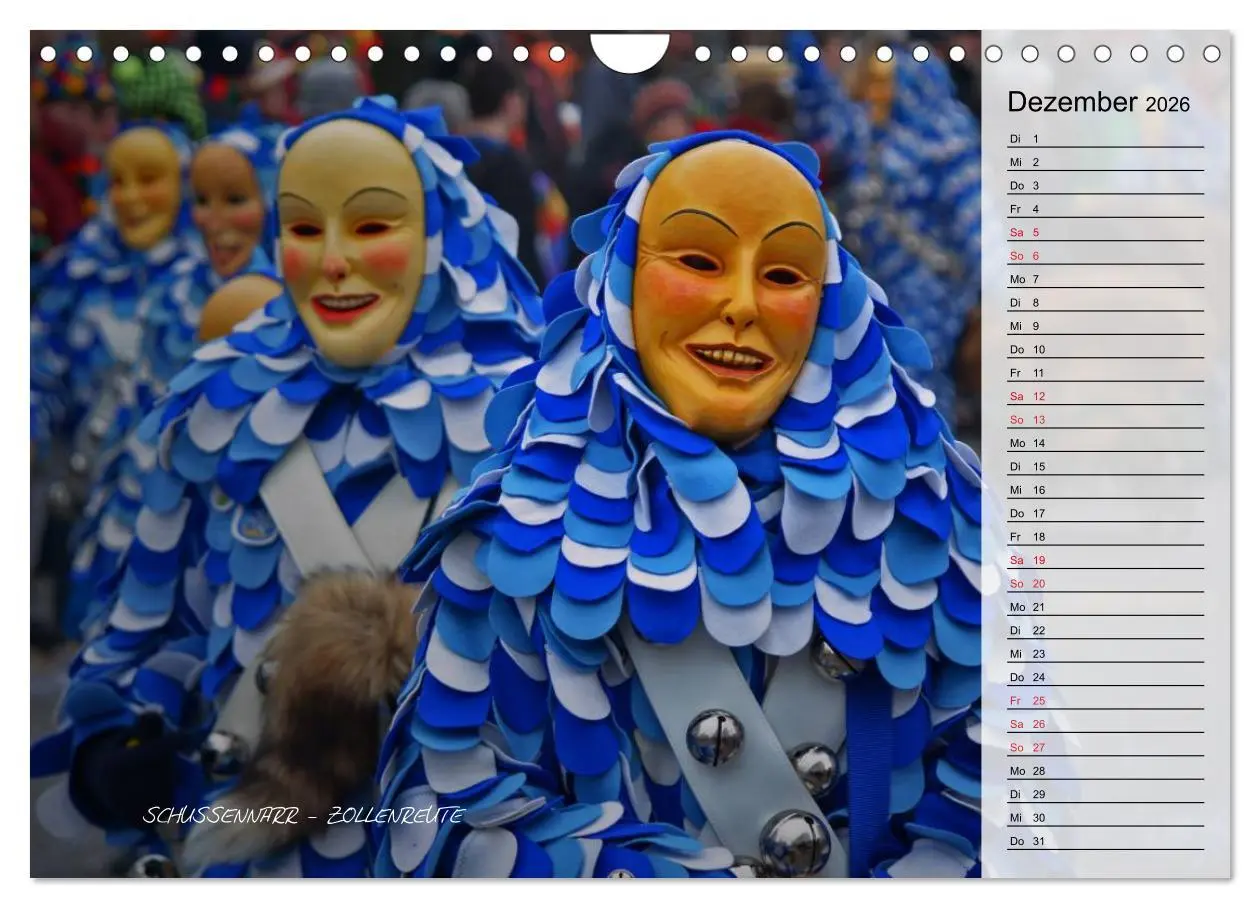 Bild: 9783516003567 | Schwäbisch alemannische Fasnet (Wandkalender 2026 DIN A4 quer),...