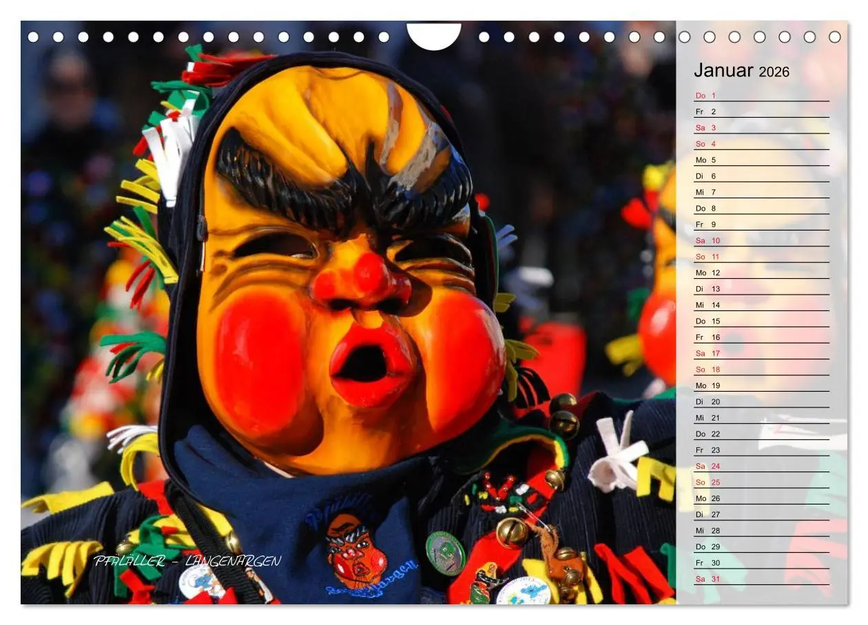 Bild: 9783516003567 | Schwäbisch alemannische Fasnet (Wandkalender 2026 DIN A4 quer),...