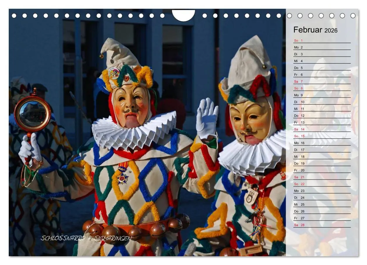 Bild: 9783516003567 | Schwäbisch alemannische Fasnet (Wandkalender 2026 DIN A4 quer),...