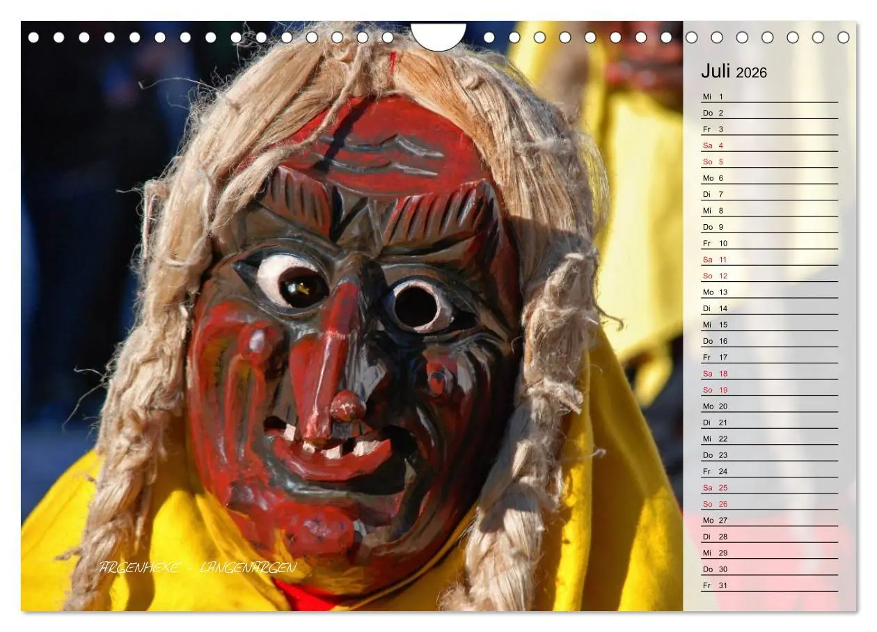 Bild: 9783516003567 | Schwäbisch alemannische Fasnet (Wandkalender 2026 DIN A4 quer),...