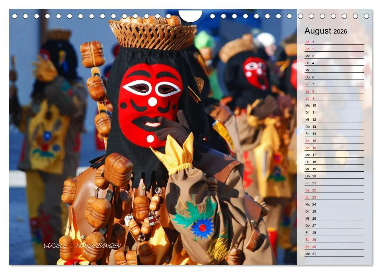 Bild: 9783516003567 | Schwäbisch alemannische Fasnet (Wandkalender 2026 DIN A4 quer),...