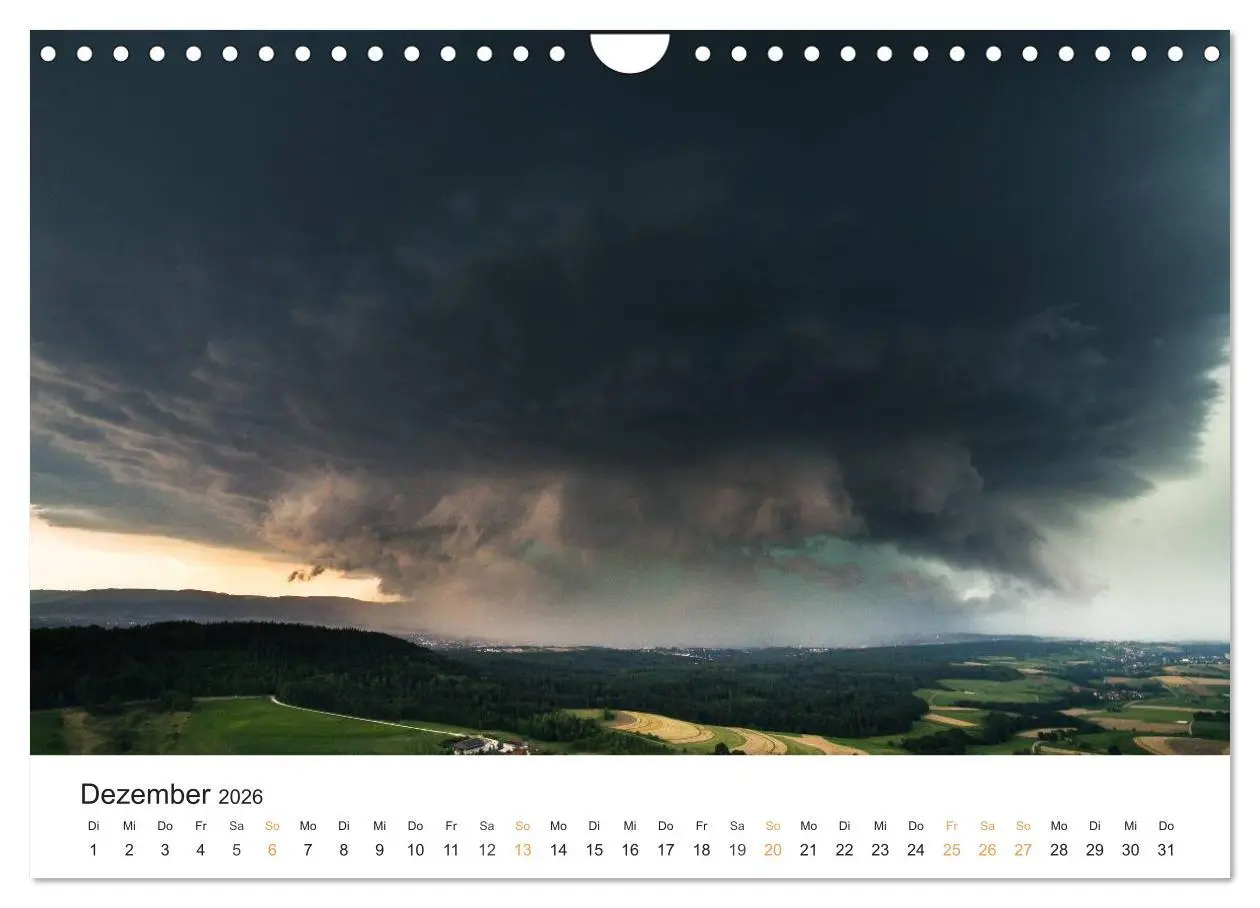 Bild: 9783516173567 | Faszination Gewitter (Wandkalender 2026 DIN A4 quer), CALVENDO...