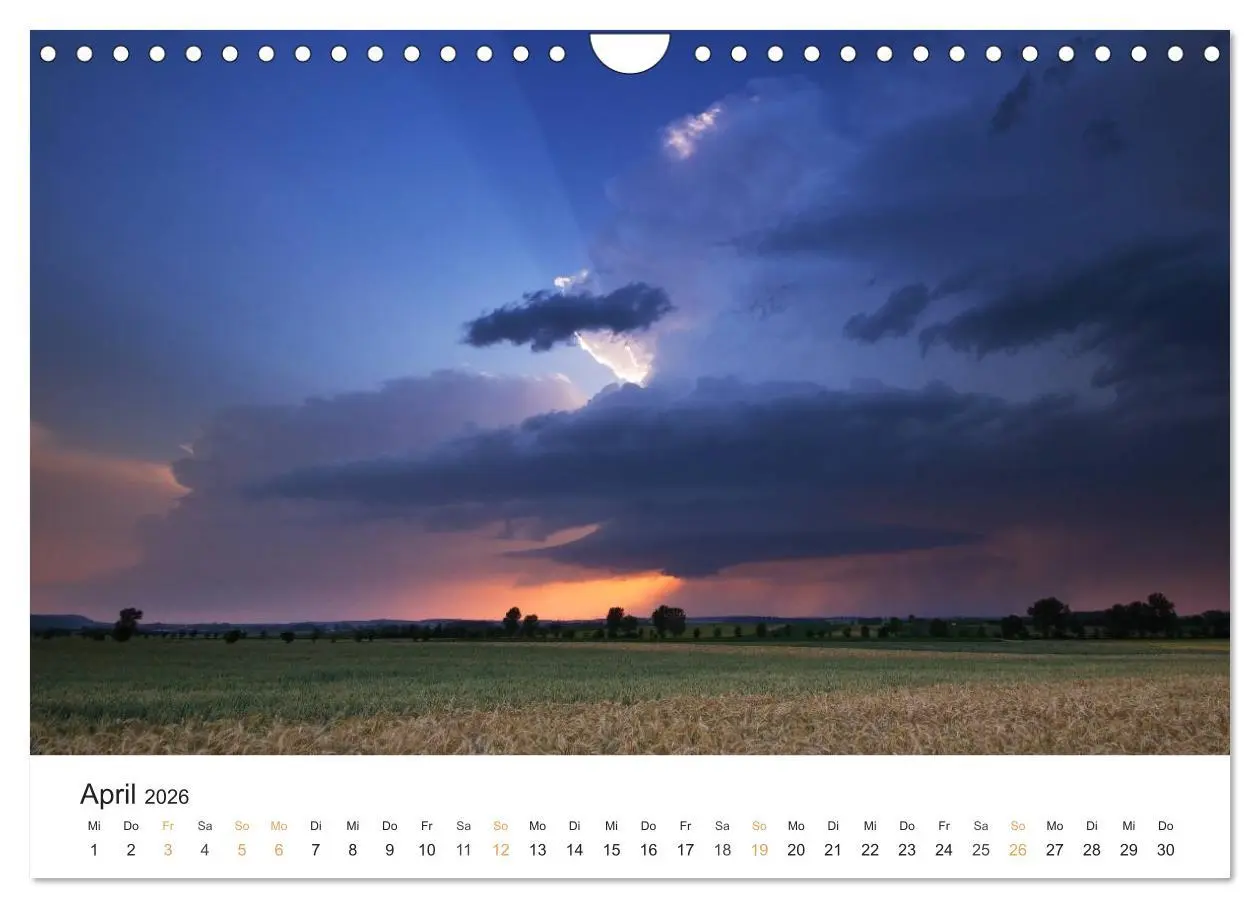 Bild: 9783516173567 | Faszination Gewitter (Wandkalender 2026 DIN A4 quer), CALVENDO...